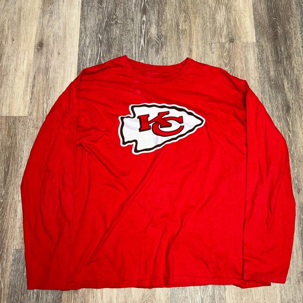 NFL Kansas City Chiefs Logo Long-Sleeve Shirt Marcus Peters #22 Mens XL